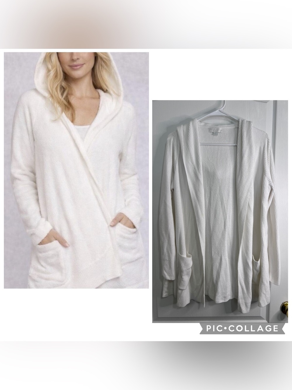 Barefoot Dreams Women’s Hooded Cardigan Sweater size XL